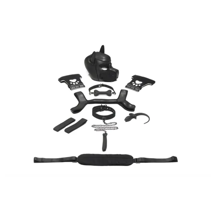 Neoprēna kucēna komplekts – melns Foto 6