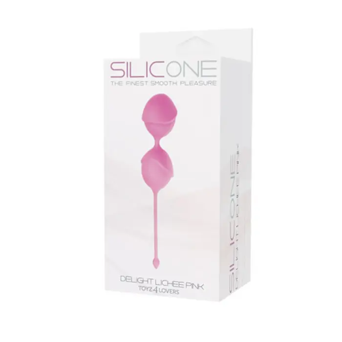 Toyz4lovers Pussy Lichee силиконовые тренировочные шарики – розовые