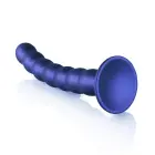 Karoliukais padengtas G taško dildo su siurbtuku – 20.5 cm (8″) – Mėlynas — Nuotrauka 4