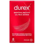 Durex Gefuhlsecht ypač ploni prezervatyvai – 8 vnt. — Nuotrauka 1