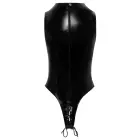 Black Level La Body Schnüre Vinyl Bodysuit – Black – XL — Photo 8