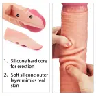Dual Layered Platinum Silicone Dildo with Suction Cup – 30 cm (12″) – Skin — Photo 10