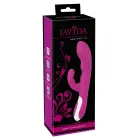 Javida divu motoru sildošais vibrators ar klitora stimulatoru – 22 cm (8.6″) – violets — Foto 1