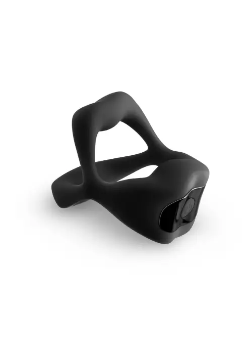 Techno Strobe Vibrating Cock Ring – Black
