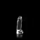 Tumšs caurspīdīgs dildo – 20 cm (8″) — Foto 3