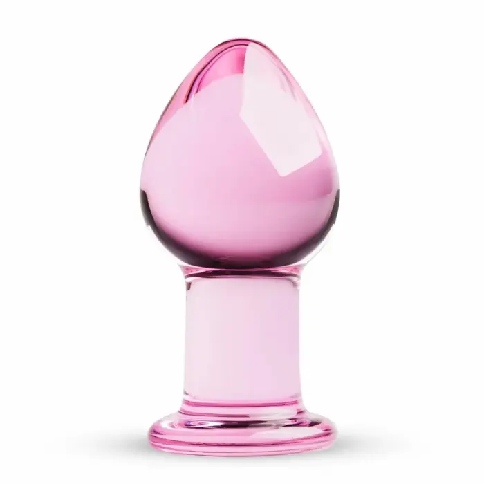 Glas Pink – sile klaasist anaalkork – M – 4,3 cm