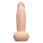 b-Vibe Slipskin apimties dildo – 18 cm (7″) – kūno spalva Photo