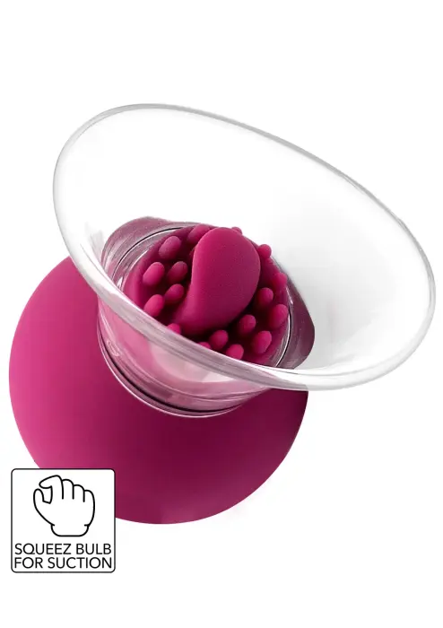 She.E.O Rotating & Vibrating Nipple & Clitoral Pump – Purple