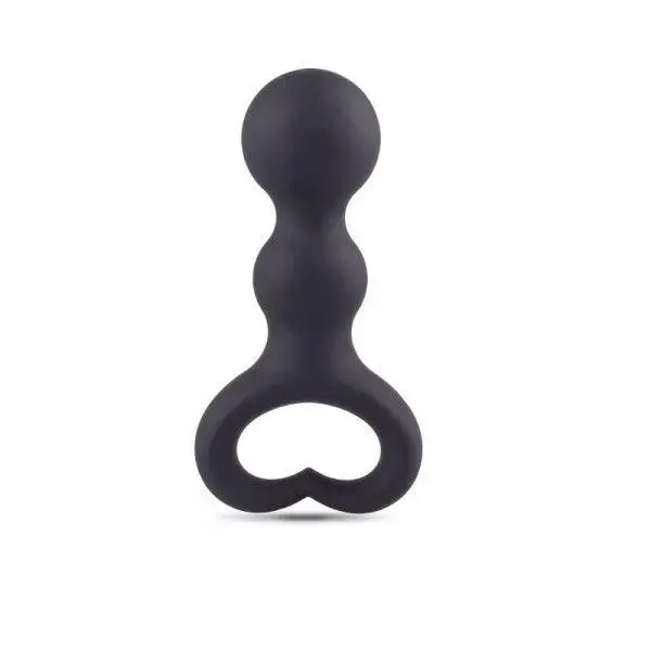 Plug-Plug Anale Heart-shaped Anal Plug with Suction Cup – 10 cm (3.9″) – Red