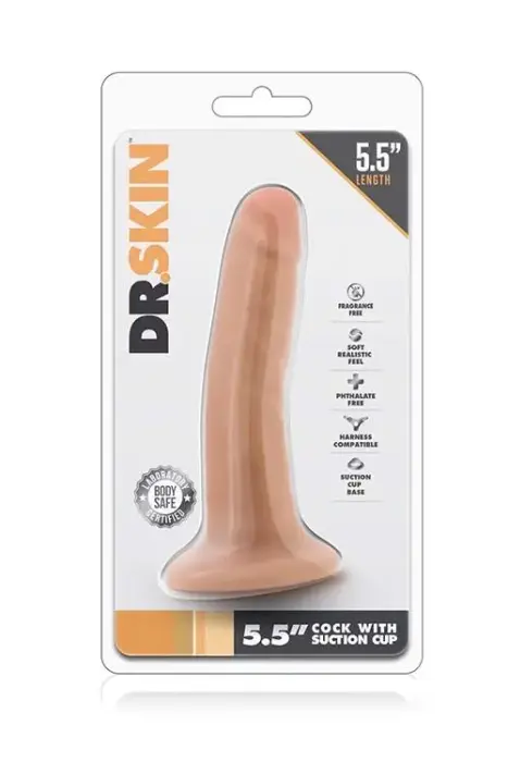 DR. SKIN Reālistisks dildo ar piesūcekni – 14 cm (5.5″)