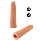 INFERNO by HIDDEN DESIRE locekļa uzmava – 20 cm – miesas krāsa — Foto 9
