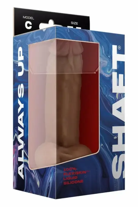 SHAFT Model C реалистичный дилдо с присоской – 19 см (7.5″) – коричневый