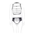 Helike divdaļu komplekts ar atvērtām krūšu daļām, crop topu un biksītēm – Plus size Foto 19