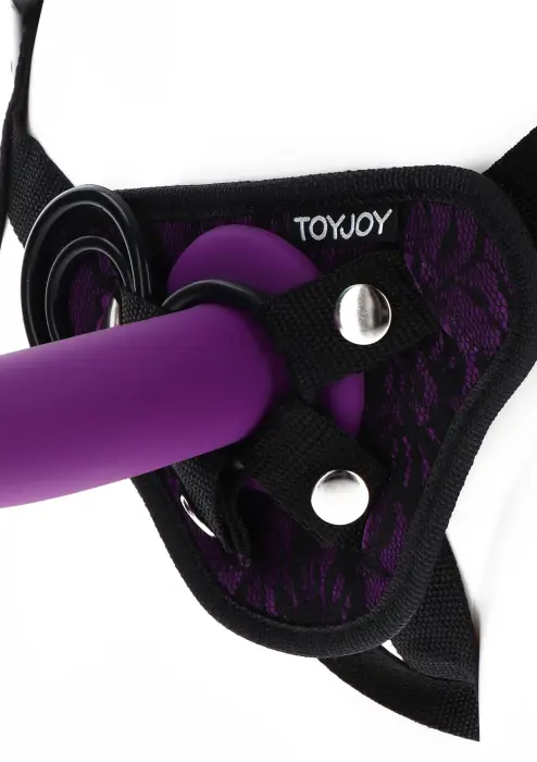 TOYJOY Get Real Strap-On Lace Harness – Purple