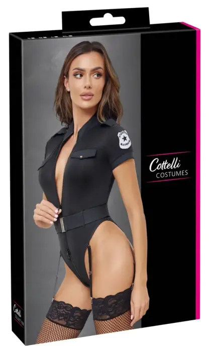 Cottelli COSTUMES politseiniku bodi – must – M