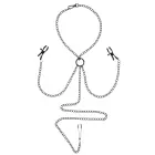 Sportsheets Saffron Adjustable Chain Set with Collar – Black — Photo 1