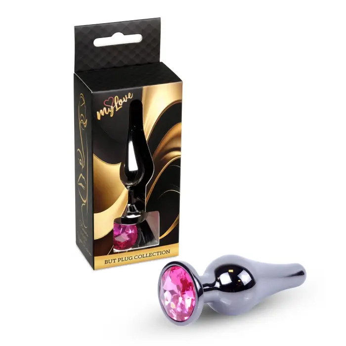 MyLove Toys Jewellery Dark Silver anaaltapp – 9.5 cm (3.7″) – Roosa