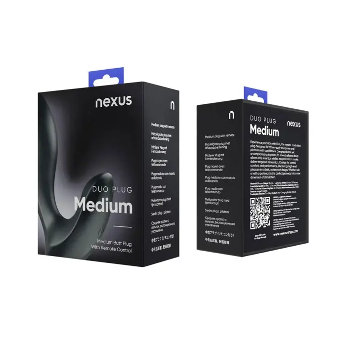 Nexus Duo nuotoliniu būdu valdomas analinis kištukas – M – Juodas