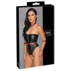 Cottelli Bondage Matte Black Body with Removable Red Harness – L — Photo 1
