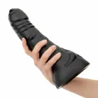 BUTTR Black Hawk Textured Curved Dildo – 24 cm (9.4″) – Black — Photo 2