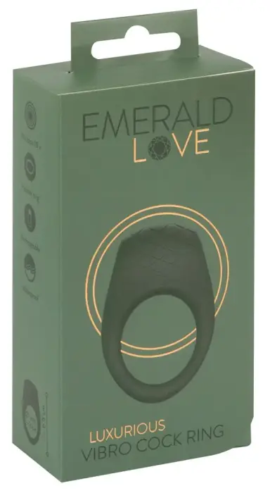 Emerald Love grezns vibrējošs dzimumlocekļa gredzens – zaļš