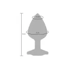 Бриллиантовый драгоценный камень для ягодиц анальная пробка – 9 cm (3.5″) – Фиолетовая — Фото 5