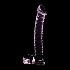 Ibiza Nebula Series Model 23 stiklinis dildo – 21.5 cm (8.5″) – rožinis — Nuotrauka 6