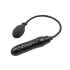 Piepūšams dildo – 20–23 cm – Melns Foto 2