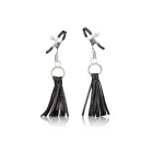 Playful Tassels spenelių spaustukai su kutais – juodi — Nuotrauka 1