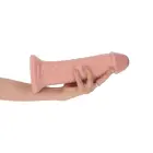 Itāļu reālistisks dildo – 25.5 cm (10″) – miesas krāsa — Foto 5