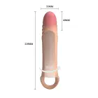 Pretty Love reālistiska vibrējoša locekļa uzmava – 22 cm (8.7″) – melna — Foto 7