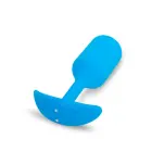 b-Vibe vibrējošs anālais spraudnis Snug Plug 3 – 13.8 cm (5.4″) – Zils — Foto 3