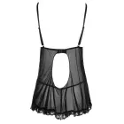 Babydoll Rüsche ночная рубашка – чёрная – M Фото num