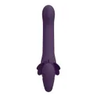 Satu Impulsslaine ja vibreeriv rihmadeta strap-on vibraator – 16 cm (6.3″) – lilla — Foto 3