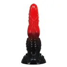 Power Monsters Fire Dragon – 24.5 cm (9.6″) rievots monster dildo – Sarkans — Foto 5
