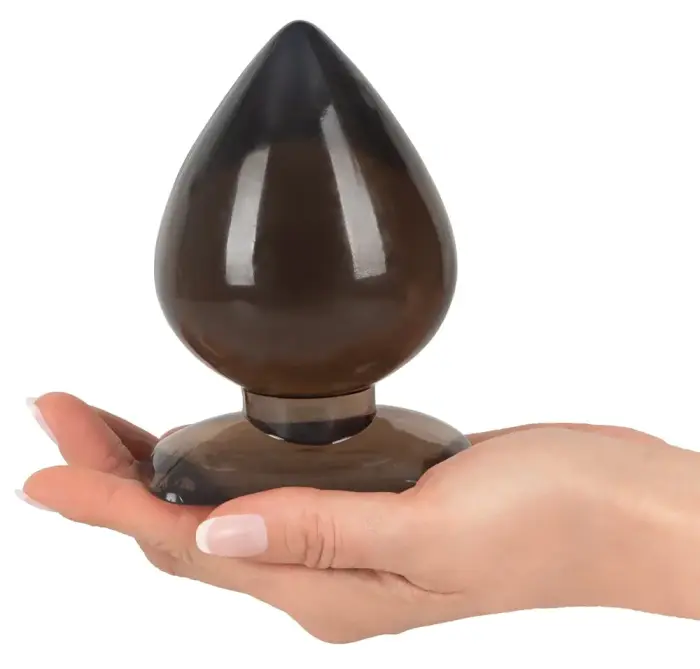 Anal Drops Big Plug – 13 cm – Juodas/Skaidrus – Multicolored Photo