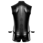 Svenjoyment Bondage kombinezons ar aprocēm – melns – S Foto 9