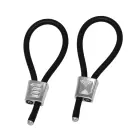 Prestige ElectraLoops Silver - Regulējams dzimumlocekļa gredzens Foto 1