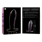 Ibiza Nebula Series Model 5 stikla anālais spraudnis – 12.5 cm – rozā — Foto 5