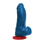 Fuck & Fist Thor S anatoomiline dildo eemaldatava iminapaga – 16 cm (6.3″) – sinine — Foto 1
