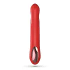 CRUSHIOUS Lapin triušio vibratorius su stūmimo funkcija – 21.5 cm (8.5″) – raudonas — Nuotrauka 2