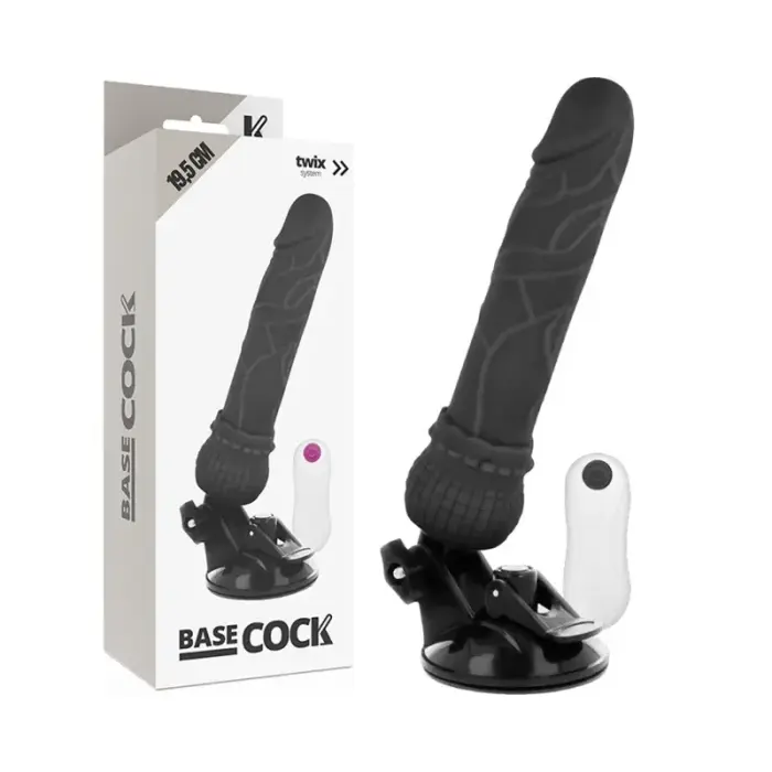 BASECOCK вибратор с дистанционным управлением – 19.5 см (7.7″) – черный