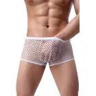 Paris Hollywood Men's Fishnet Boxer Shorts – Black – S/M — Photo 1