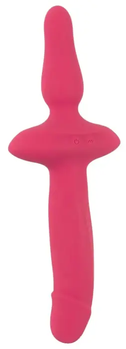 Couples Choice 2in1 Vibrators + anālās tampona – melns Foto 2