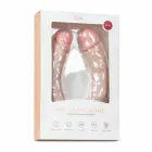 EasyToys – paindlik kahe otsaga dildo – kehaohutu silikoon – roosa – 50 cm — Foto 2