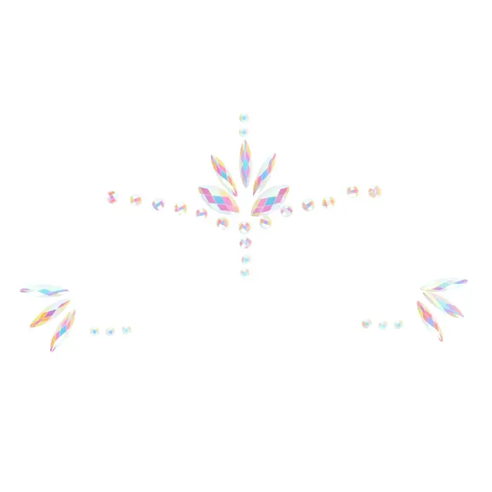 Ķermeņa rotaslietu uzlīmes – seja – spīd tumsā Foto 5