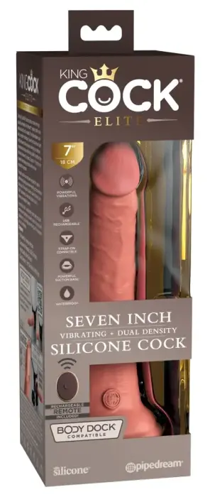 KCE 7 DD Realistic Vibrator with Remote Control – 21 cm (8.3″) – Skin