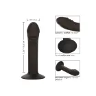 CalExotics išlenktas analinis dildo – 15 cm (6″) – Juodas — Nuotrauka 4