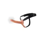 INFERNO dobais vibrējošs strap-on dildo – 18 cm (7″) – miesas krāsa — Foto 6