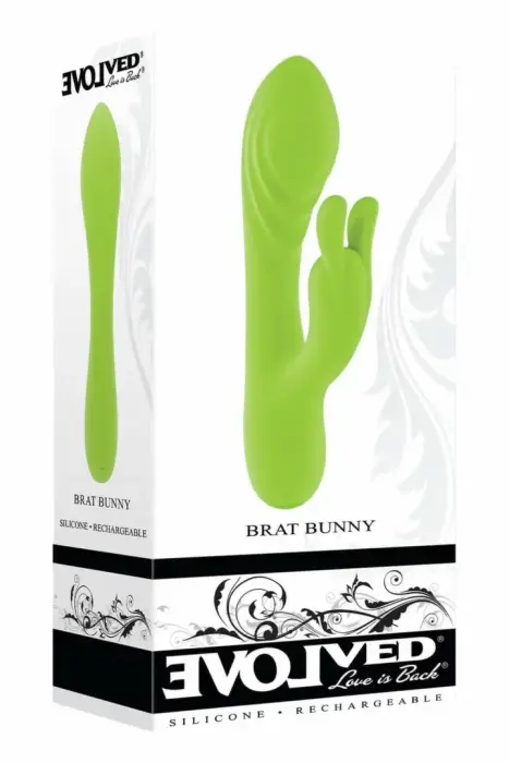 EVOLVED Brat Bunny elektriskā zaļā divmotoru silikona modelis – 16,2 cm